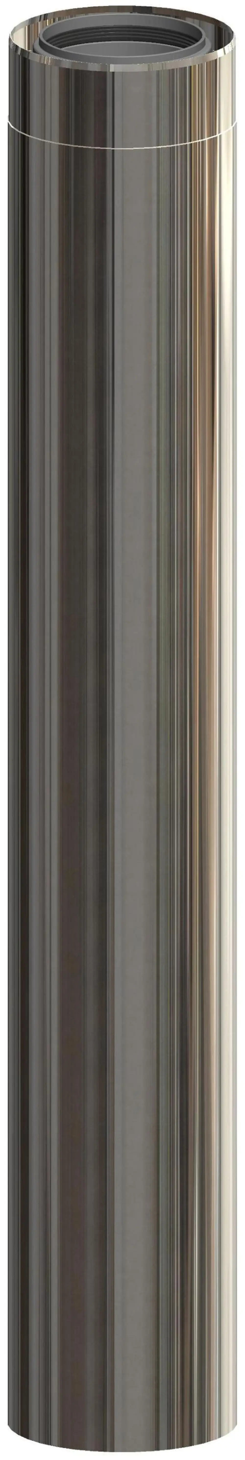 Edelstahlrohr in zylindrischer Form, geeignet für hydraulische Anwendungen. ATEC-Produkt mit glänzender Oberfläche.