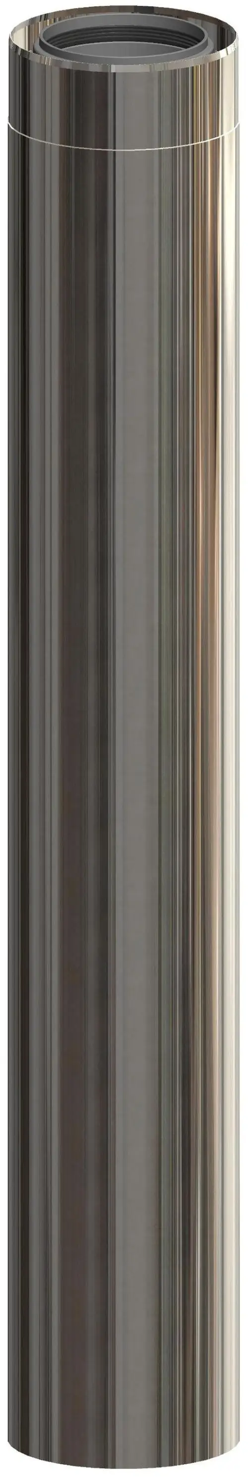Edelstahlrohr in zylindrischer Form, geeignet für hydraulische Anwendungen. ATEC-Produkt mit glänzender Oberfläche.