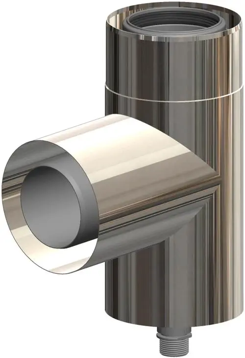 Stützbogen aus Metall mit einem Anschluss für Luftansaugung. Das Produkt ist von der Marke ATEC und zeigt eine Verbindung in einem Rohrsystem.