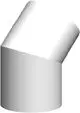 ATEC-Bogen-45-Grad-DN100-150-L295-120mm-Edelstahl-weiss-beschichtet-712715