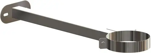 Edelstahl-Wandabstandhalter mit einer Halterung und einem Ring, geeignet für die Montage. ATEC Produkt mit einfachem Design für verschiedene Anwendungen.