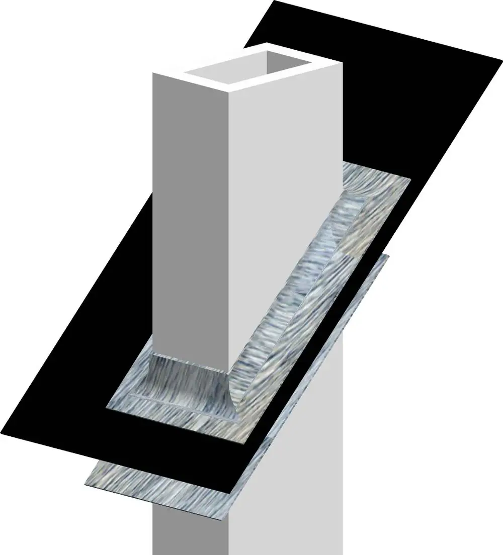 Ein graues Bauteil mit quadratischem Querschnitt, das auf einer flachen, metallischen Oberfläche sitzt, umgeben von schwarzem Material. ATEC ist im Bild nicht sichtbar.