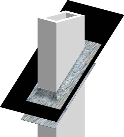 Ein graues Bauteil mit quadratischem Querschnitt, das auf einer flachen, metallischen Oberfläche sitzt, umgeben von schwarzem Material. ATEC ist im Bild nicht sichtbar.