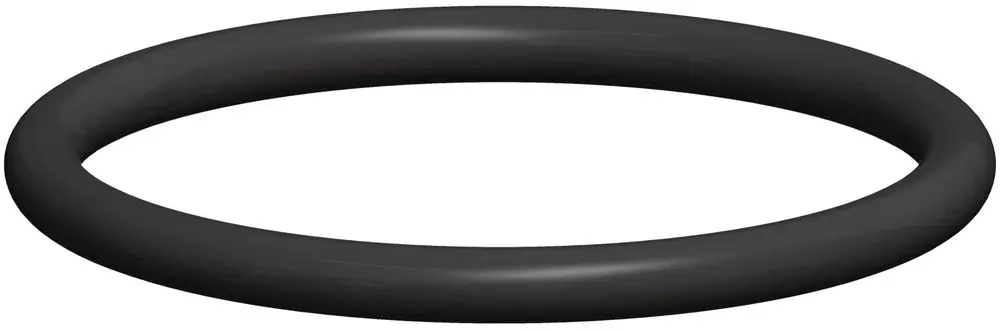 Schwarzer O-Ring mit runder Form, geeignet für Dichtungsanwendungen. Produkt von ATEC, einfaches Design für vielseitigen Einsatz.