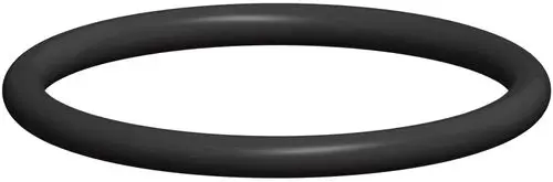 Schwarzer O-Ring mit runder Form, geeignet für Dichtungsanwendungen. Produkt von ATEC, einfaches Design für vielseitigen Einsatz.