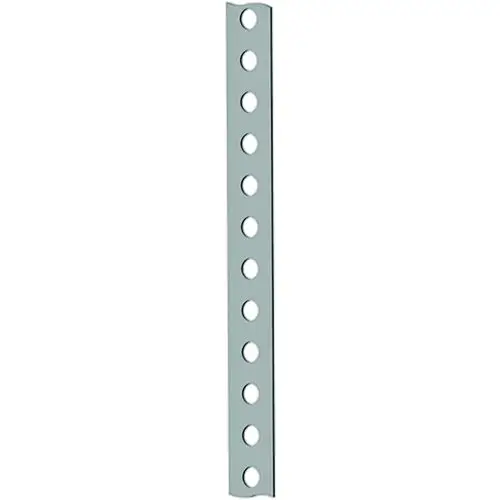 Aluminium-Lochband mit mehreren Löchern zur Befestigung, hergestellt von SL Rack. Das Produkt hat eine durchgehende, gerade Form und dient zur Montage.