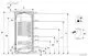 Buderus Warmwasserspeicher mit zylindrischer Form und zahlreichen Anschlüssen, dargestellt in einem Schnittdiagramm, mit Maßangaben und technischen Details.