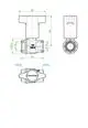 Kugelhahn im technischen Design von Oventrop, mit Anschlüssen G 1/2 und DN 16, dargestellt in technischen Zeichnungen, inkl. Maßangaben und Produktmerkmale.
