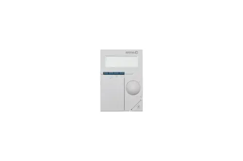 Weiße Steuerungseinheit von Brötje mit Display, Tasten und Drehregler zur Temperatureinstellung, geeignet für Heizsysteme.
