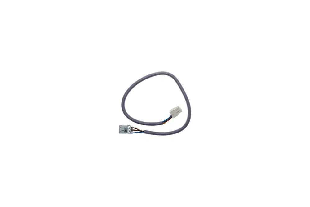 Kabel mit Steckverbindungen von Brötje, bestehend aus mehreren Leitungen in einem grauen Mantel, der eine ringförmige Form hat.