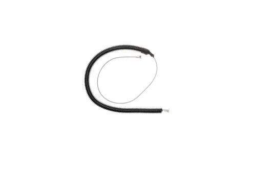 Schwarzes flexibles Kabel von Brötje mit zwei Anschlussenden, geeignet für spezifische Heizungsanwendungen.