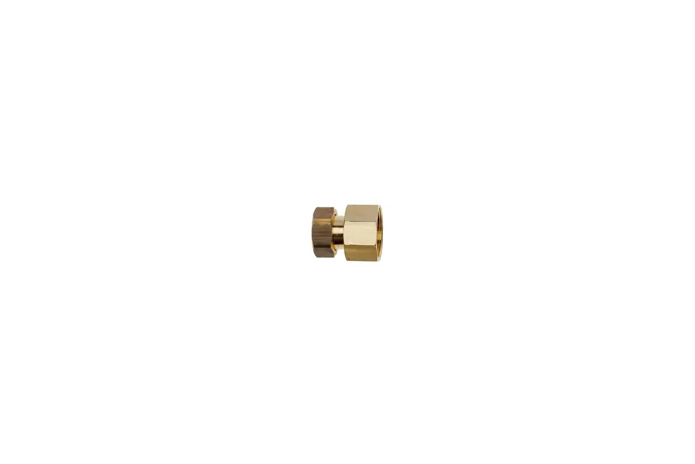 Brass fitting mit einer glatten Oberfläche und einem Gewinde, möglicherweise von der Marke Brötje, zur Verwendung in Rohrleitungssystemen.