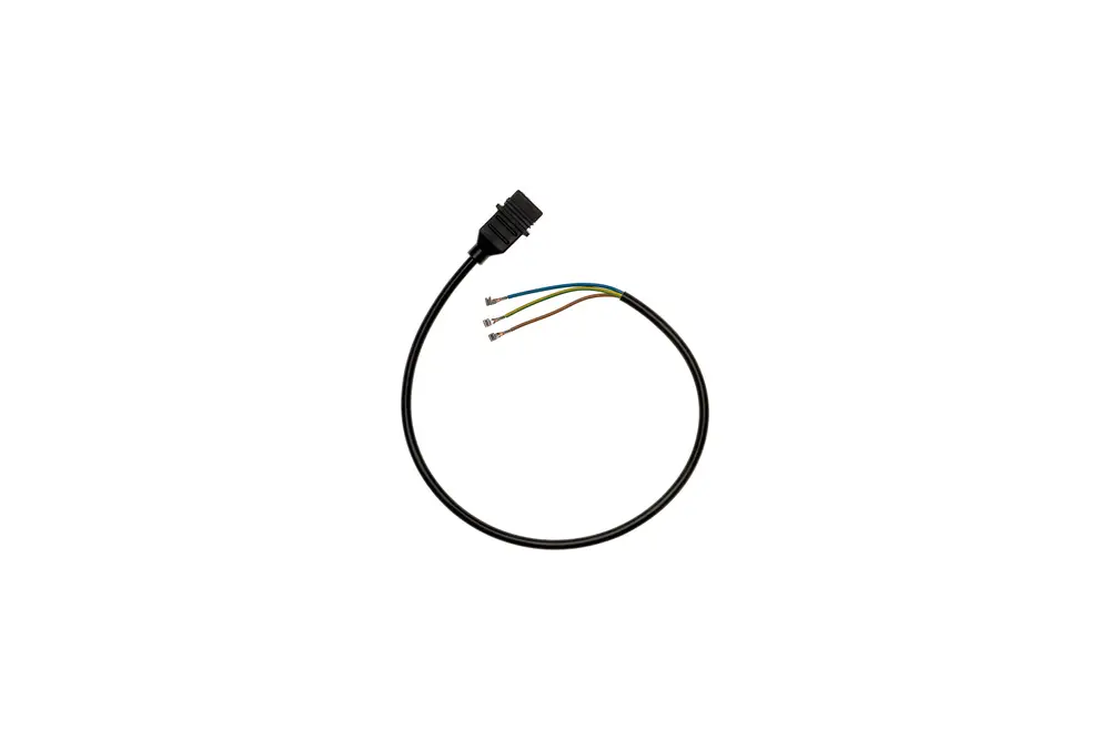 Brötje Kabel mit einem Stecker und drei abisolierten Anschlussdrähten in verschiedenen Farben. Geeignet für Ölpumpe und Magnetventile.