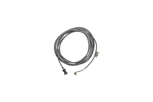 Graues Kabel mit zwei Anschlüssen, vermutlich für Heizungsanwendungen, möglicherweise ein Temperatursensor von Brötje.