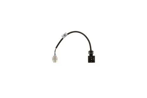Brötje Kabel mit zwei Steckverbindern für einen Druckwächter, einseitig mit einer quadratischen und einseitig mit einer rechteckigen Verbindung.