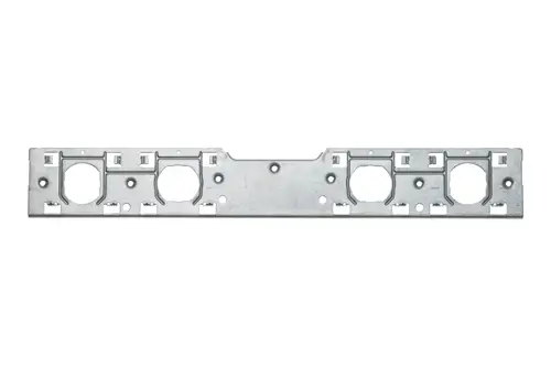 Metallrahmen mit mehreren Öffnungen, typischerweise für die Montage von Anbauteilen, möglicherweise für Brötje Produkte konzipiert.