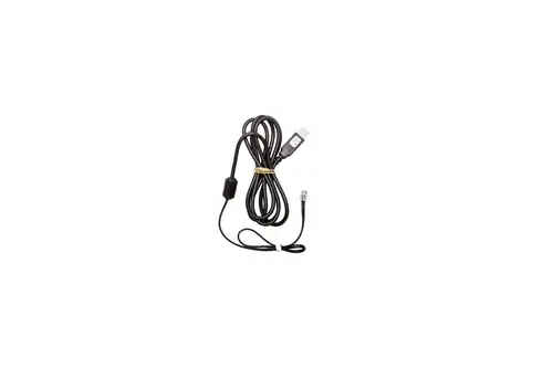 Schwarzes Kabel mit USB-Anschluss und zusätzlichem Verbindungselement, möglicherweise für Brötje Geräte.