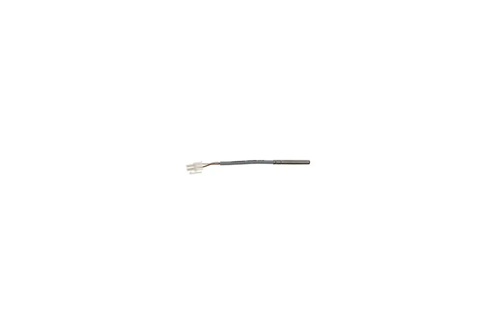 Fühler von Brötje mit einem Anschlussstück und einem Kabel. Das Produkt dient zur Temperaturmessung in Wärmetauschern.