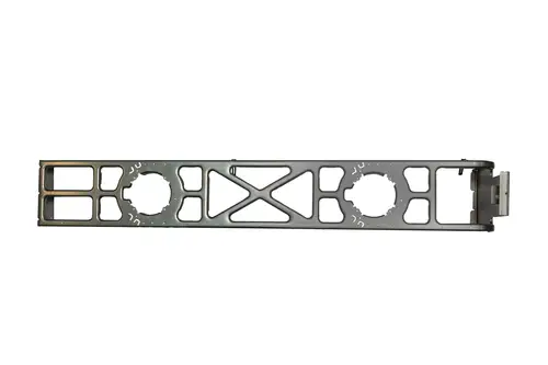 Halter für Gebläsemotor von Brötje, aus Metall, rechteckige Form mit mehreren Öffnungen und Verstärkungen. Geeignet zur Befestigung von Motoren in Heizsystemen.