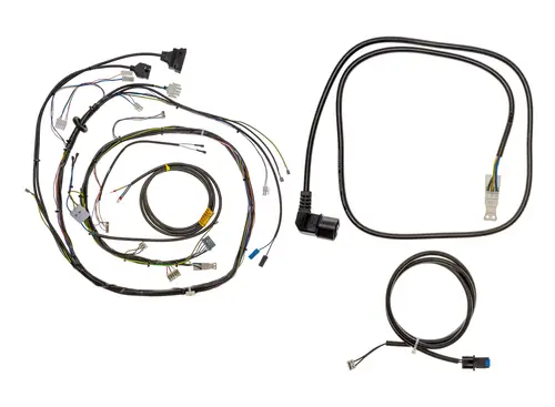 Kabelbaum mit mehreren elektrischen Leitungen und Anschlüssen, erkennbar als Produkt von Brötje. Die Drähte sind in verschiedenen Farben angeordnet und führen zu unterschiedlichen Steckverbindern.