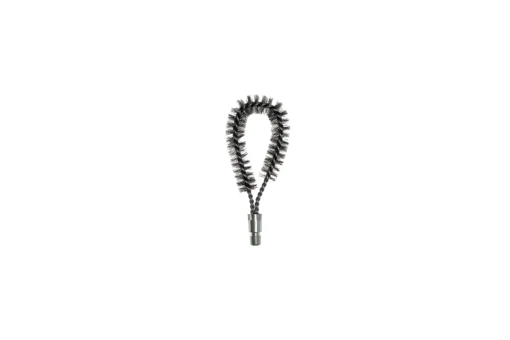 Rippenprofilbürste mit spiralförmigem Körper und Borsten, geeignet für Reinigungsanwendungen; Marke Brötje.