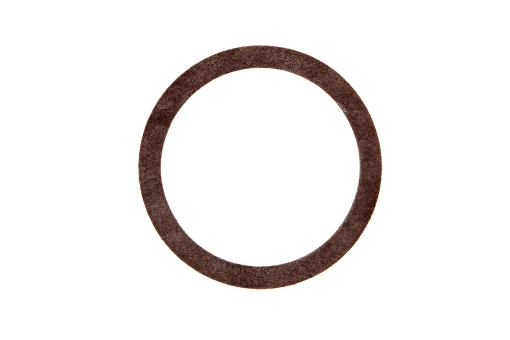 Dichtung mit runder Form in dunkler Farbe, geeignet für Heizungsanwendungen. Produkt aus dem Sortiment von Brötje.