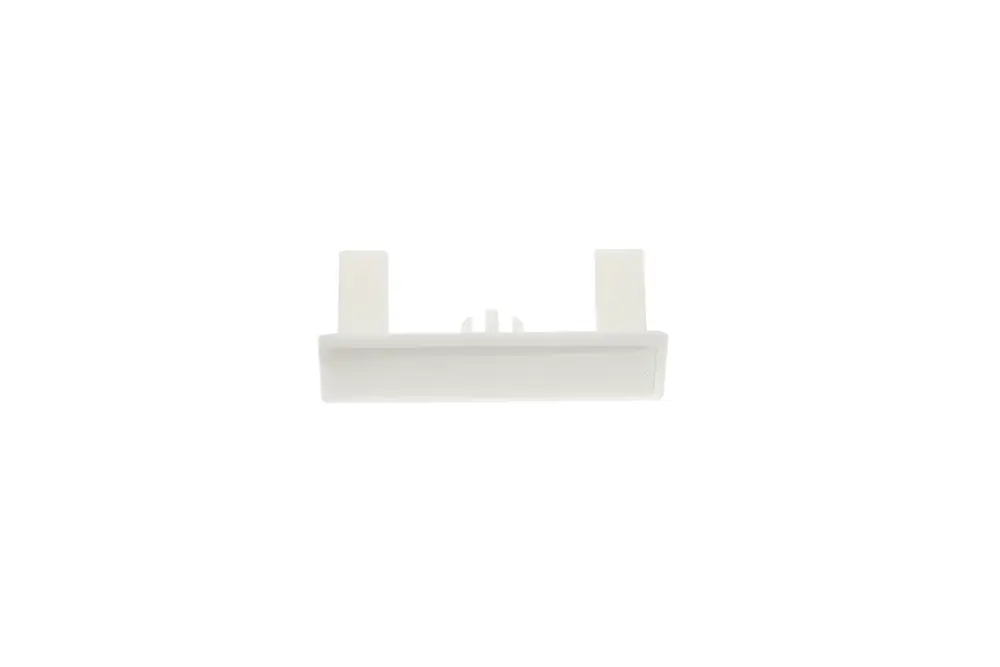Weißes Kunststoffteil mit zwei Befestigungszapfen, mögliches Zubehör von Brötje, zur Unterstützung eines Service-Tools im Bereich WiFi.