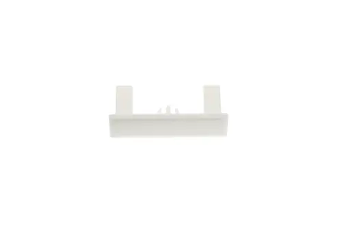 Weißes Kunststoffteil mit zwei Befestigungszapfen, mögliches Zubehör von Brötje, zur Unterstützung eines Service-Tools im Bereich WiFi.