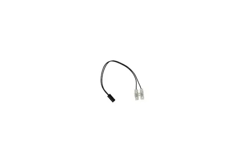 Brötje Adapterkabel mit zwei Anschlusssteckern und einem einzelnen Stecker, geeignet für Außenfühler. Kabel mit schwarzer Isolierung.