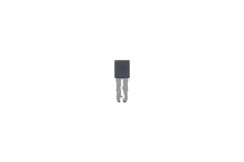 Brötje Brückenstecker in kompaktem Design, mit zwei konturierten Anschlussklemmen auf der Unterseite.