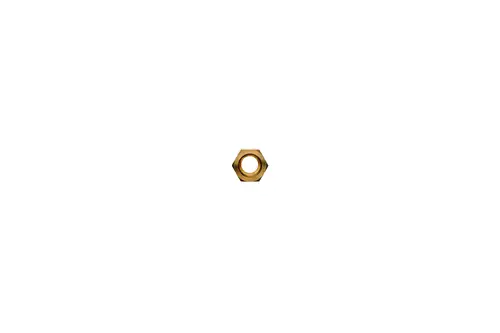 Brötje-Adapter aus Metall mit sechseckigem Querschnitt und zentriertem Loch, auf weißem Hintergrund, keine weiteren Details erkennbar.