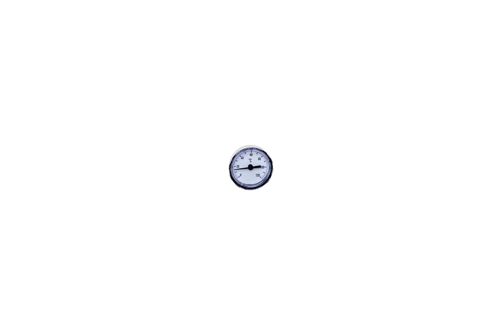Thermometer von Brötje, zeigt Temperaturen in Grad Celsius an. Runde Form mit klarer Skala, montierbar zur Temperaturüberwachung.
