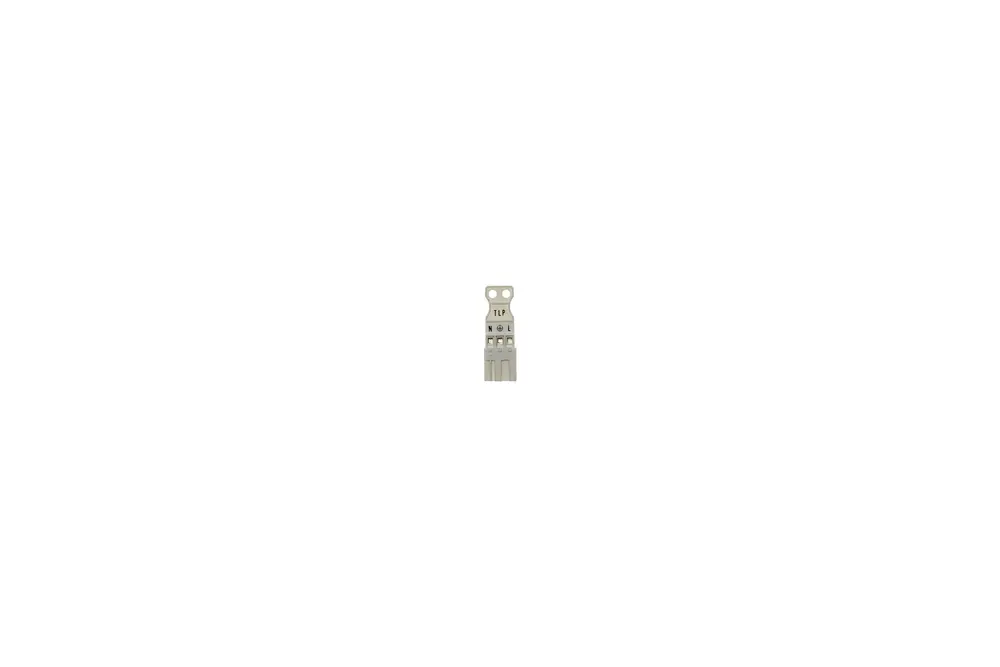 Stecker von Brötje für eine Trinkwasserpumpe, mit Anschlussmöglichkeiten und klarer Kennzeichnung der Kontakte.