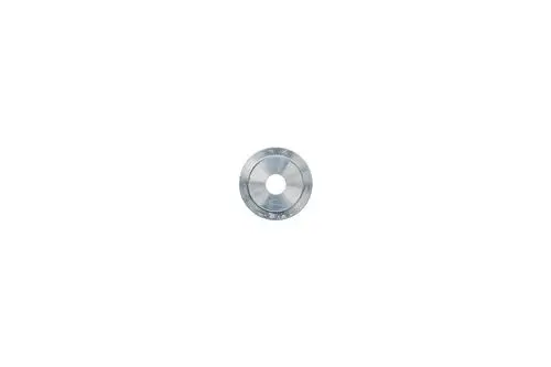 Brötje Distanzstück in runder Form mit zentralem Loch, aus metallischem Material. Eignet sich für unterschiedliche Anwendungen in der Heizungs- und Klimatechnik.