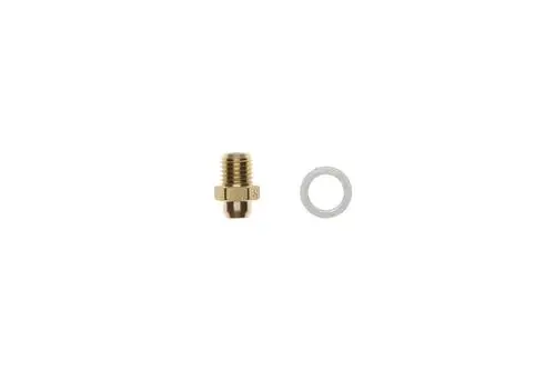 Brass fitting von Brötje mit einer Dichtung. Geeignet für verschiedene Anwendungen im Bereich der Heizungs- oder Rohrsysteme.