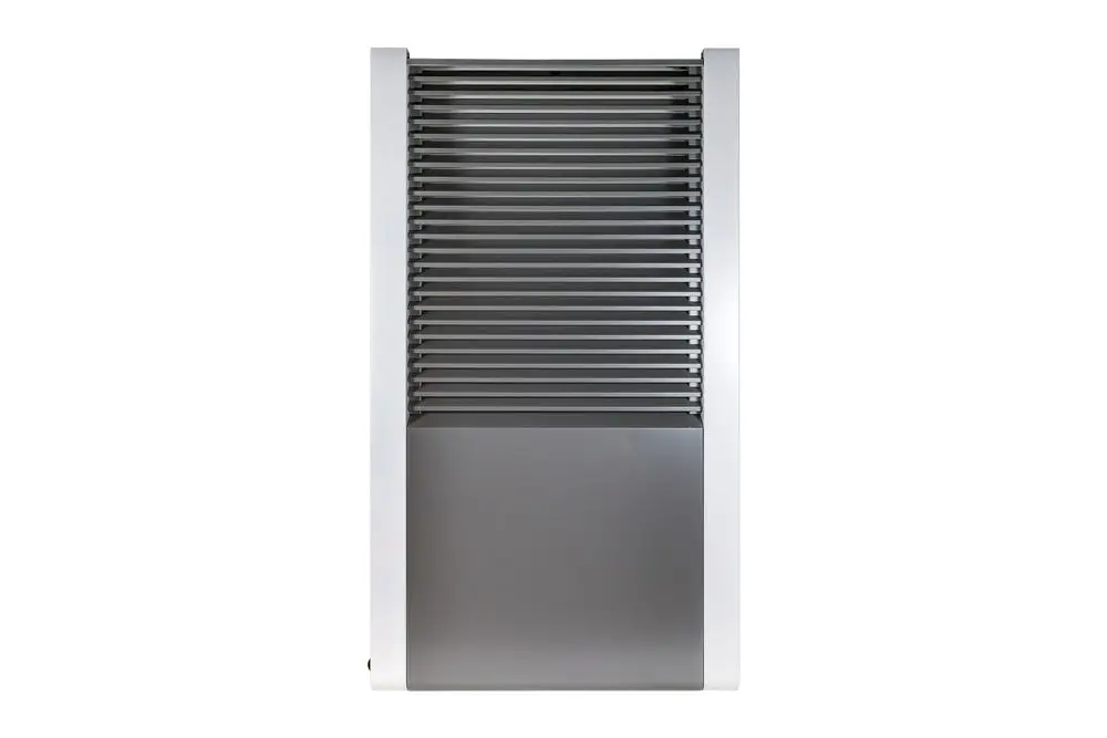 Vertikaler Heizkörper von Brötje mit gerillter Oberfläche in neutralem Design, geeignet für Wandmontage.