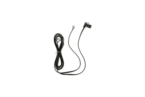 Schwarzes Kabel mit zwei Anschlüssen, einem schmalen Stecker und einem breiteren Stecker, geeignet für Anwendungen von Brötje.