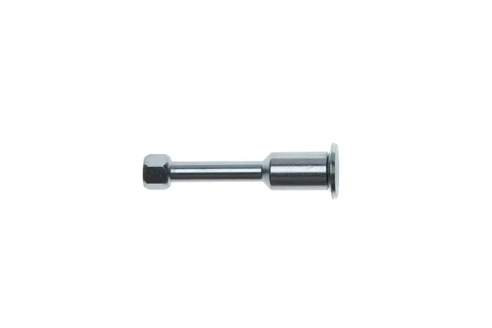Langmutter aus Metall mit flacher Kopfseite und hexagonalem Ende, geeignet für Befestigungen, mit Bezug zur Marke Brötje.