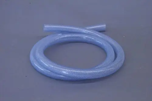 Transparenter Schlauch mit Netzverstärkung, geeignet für Abläufe. Das Produkt stammt von der Marke Brötje.