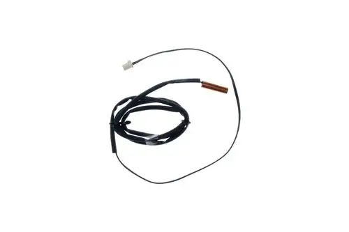 Brötje-Sensor mit einem langen, schwarzen Kabel und einem kupferfarbenen Sensorende, welches zum Messen von Temperaturen verwendet wird.