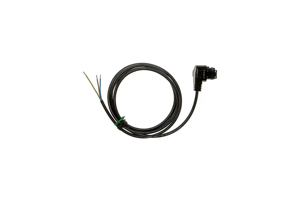 Brötje Anschlussleitung mit mehreren Drähten, konfiguriert mit einem rechteckigen Stecker für elektrische Verbindungen. Die Kabel sind in einem flexiblen Mantel verlegt.
