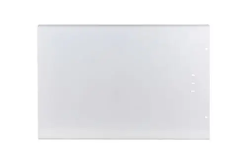 Brötje-Wärmetauscheraußenwand in schlichter weißer Ausführung, klare Konturen und Ecken, keine sichtbaren technischen Details oder Maße.