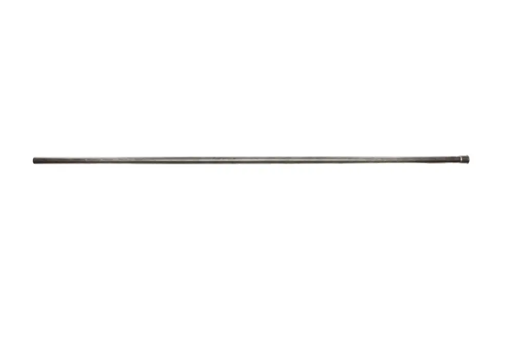 Langes, dünnes Einlaufrohr aus Metall von Brötje, mit einer glatten Oberfläche und einem leicht abgerundeten Ende. Das Rohr ist horizontal angeordnet.