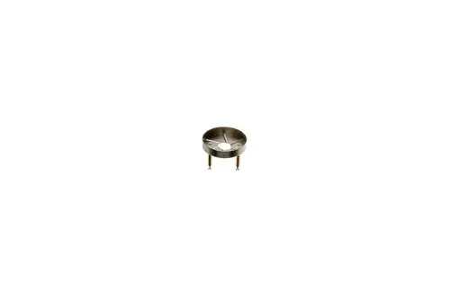 Stauscheibe von Brötje, runde Form aus Metall mit zwei Befestigungsschrauben, zentrale Öffnung und mehreren Schlitzen an der Oberseite.