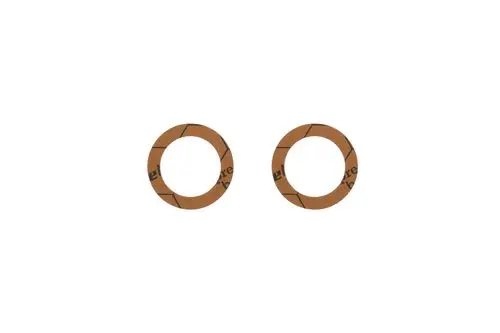 Dichtung von Brötje, in Form eines braunen O-Rings mit schwarzem Druck, auf weißem Hintergrund, zeigt eine runde und flache Bauform.