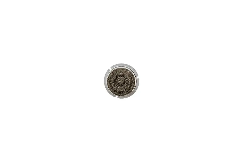 Metallgewebe in runder Form, wahrscheinlich Teil eines Brennerrohrs, mit einem grauen Rand. Produkt von Brötje, Funktionen sind nicht sichtbar.