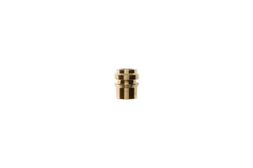 Brass reduction fitting von Brötje, zylindrische Form mit mehreren Rillen, zur Verbindung von Rohren oder Schläuchen.
