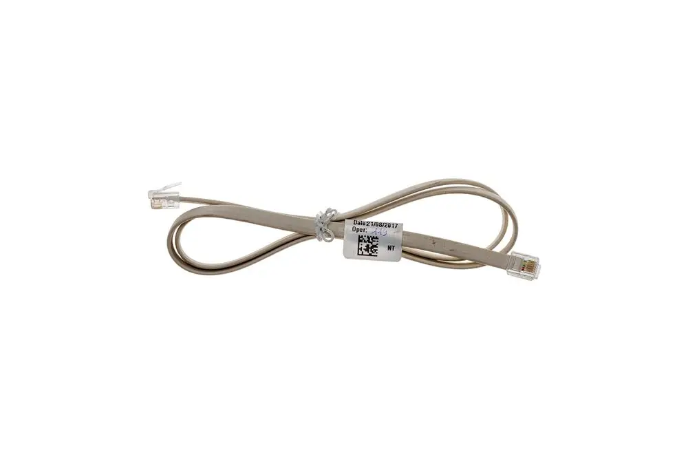 Brötje Bus-Leitung mit zwei RJ-45 Steckern. Die Leitung ist beige und dient zur Verbindung von Geräten in einem Netzwerk.