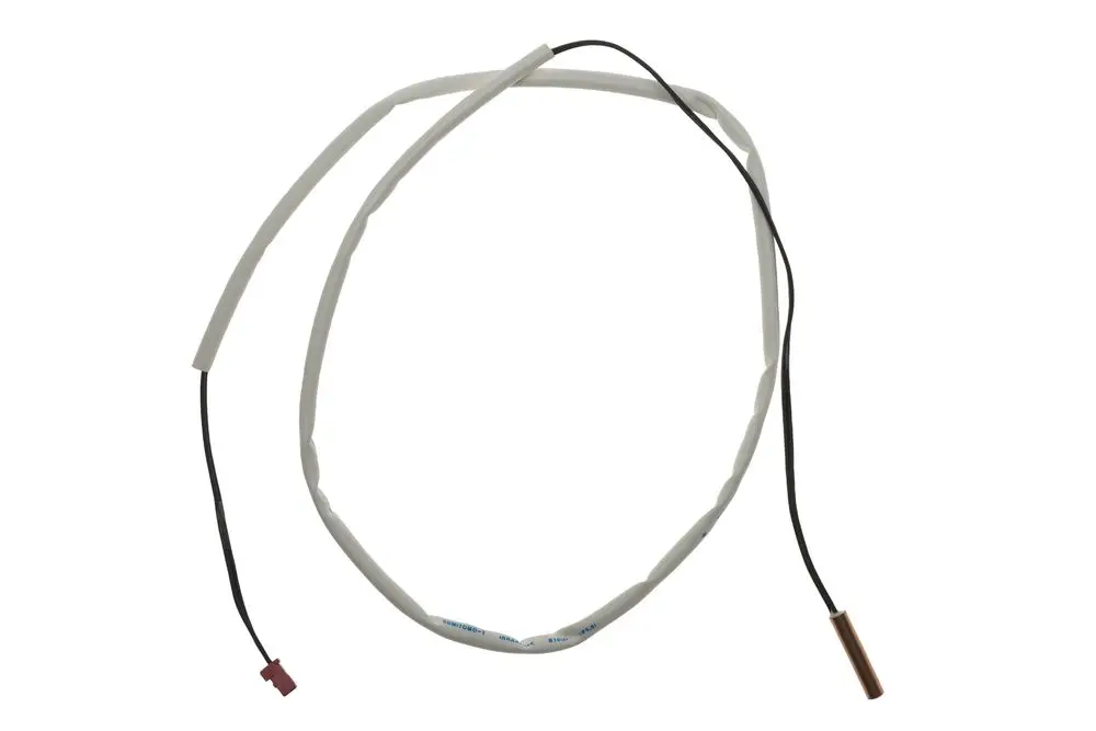 Brötje Fühler mit zwei Anschlusskabeln, einem metallischen Sensor und Isolierung, geeignet für den Einsatz im Bereich Kälte- und Klimatechnik.