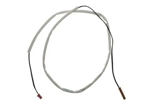 Brötje Fühler mit zwei Anschlusskabeln, einem metallischen Sensor und Isolierung, geeignet für den Einsatz im Bereich Kälte- und Klimatechnik.